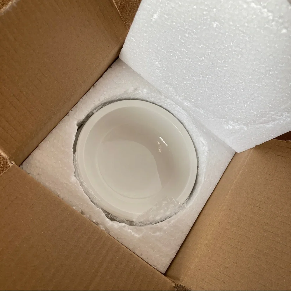 Set of 2 ceramic food water bowls for raised feeder